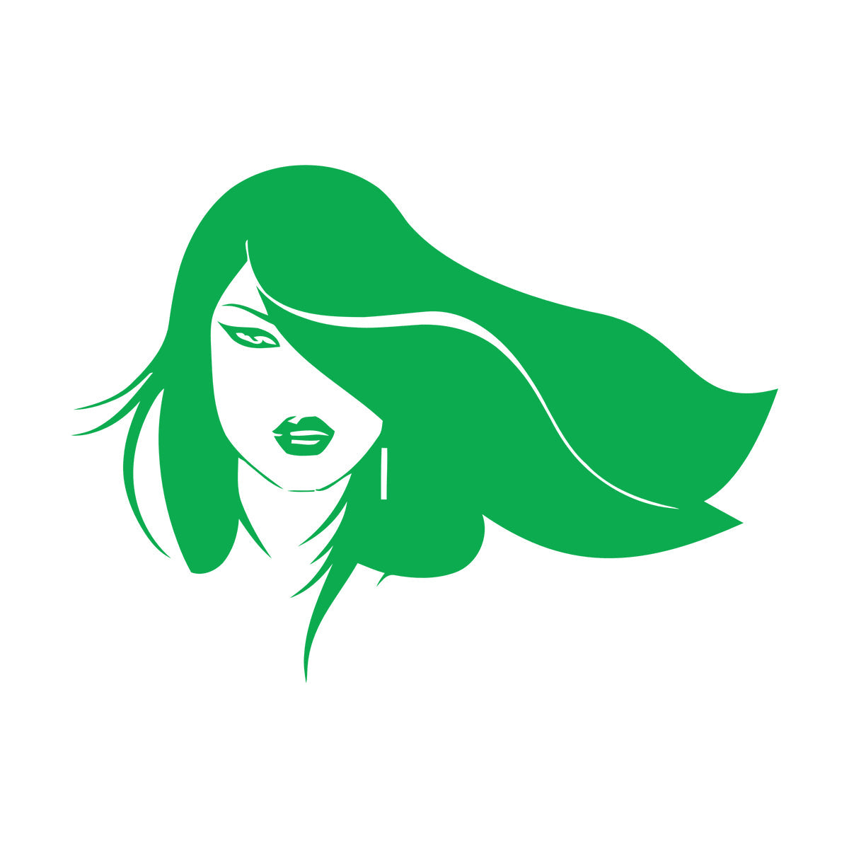 Vinyl Wall Stickers Beautiful Woman Face Appeal Girl Wall Beautification