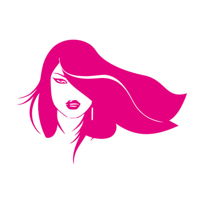 Vinyl Wall Stickers Beautiful Woman Face Appeal Girl Wall Beautification