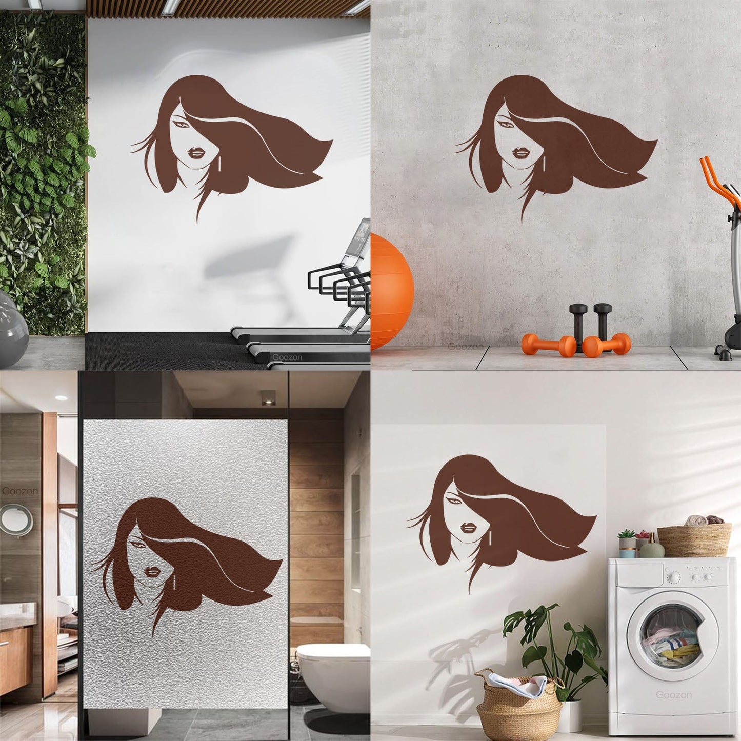 Vinyl Wall Stickers Beautiful Woman Face Appeal Girl Wall Beautification