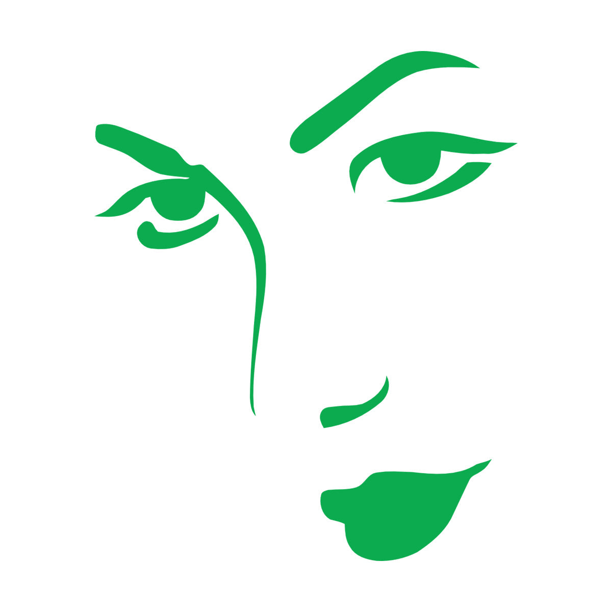 Mural And Wall Vinyl Decal Appeal Woman'S Face Beautiful Girl Store Decoration