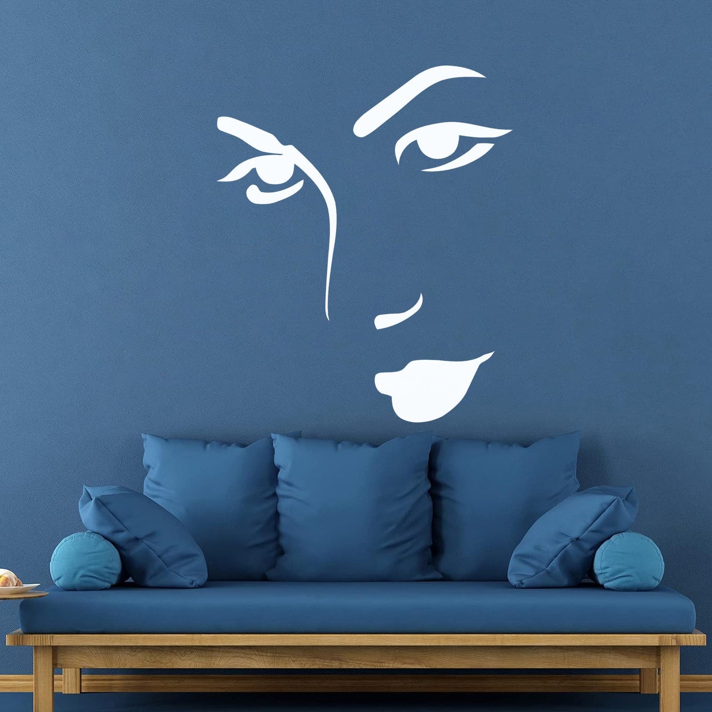 Mural And Wall Vinyl Decal Appeal Woman'S Face Beautiful Girl Store Decoration