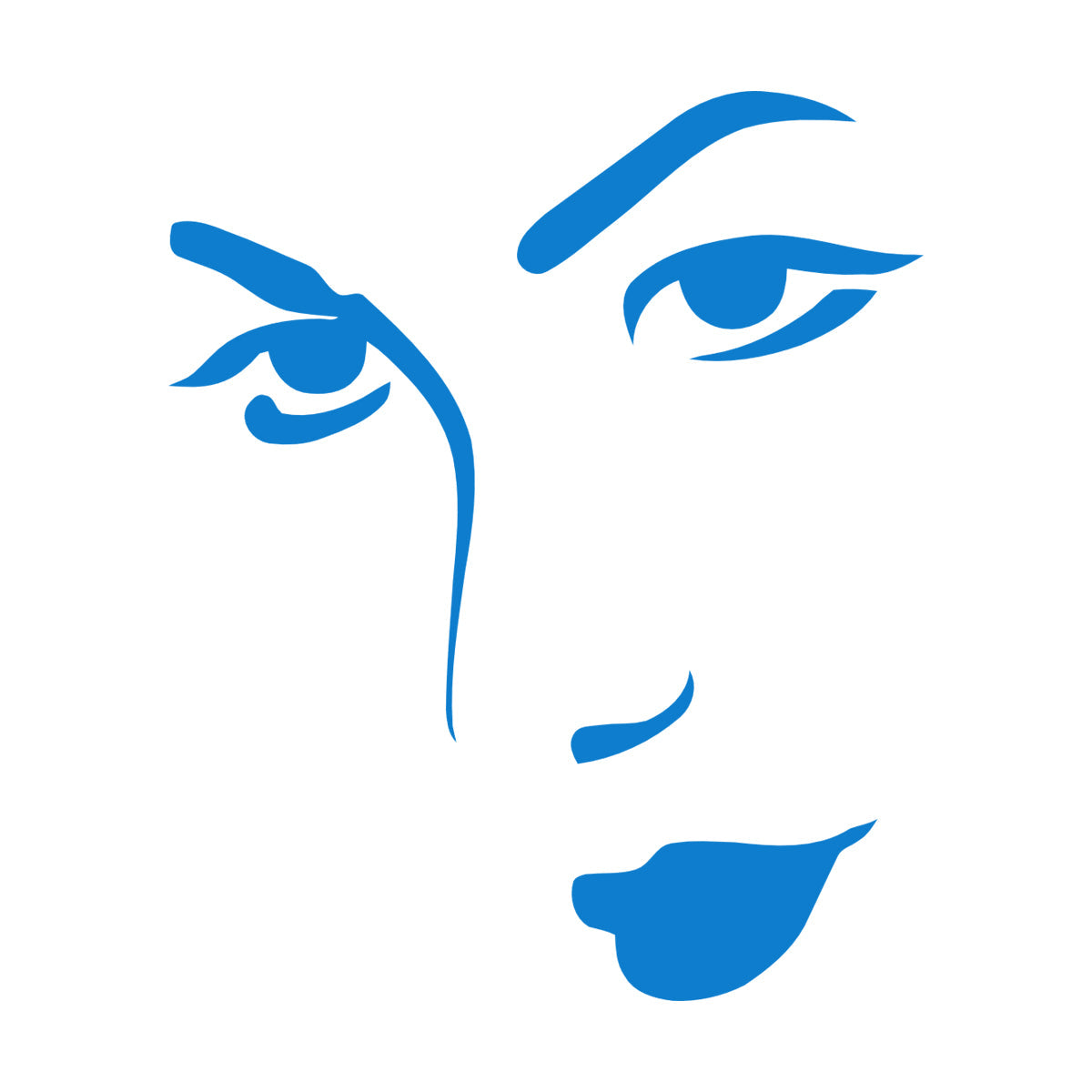 Mural And Wall Vinyl Decal Appeal Woman'S Face Beautiful Girl Store Decoration