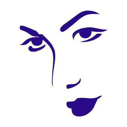 Mural And Wall Vinyl Decal Appeal Woman'S Face Beautiful Girl Store Decoration