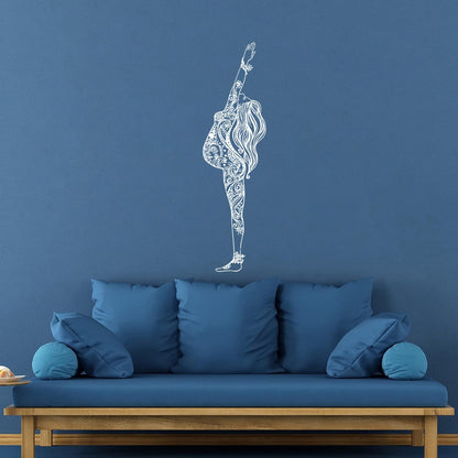 Woman Beautiful Hippie Girl Wall Stickers Paster Paper Tattoo Culture