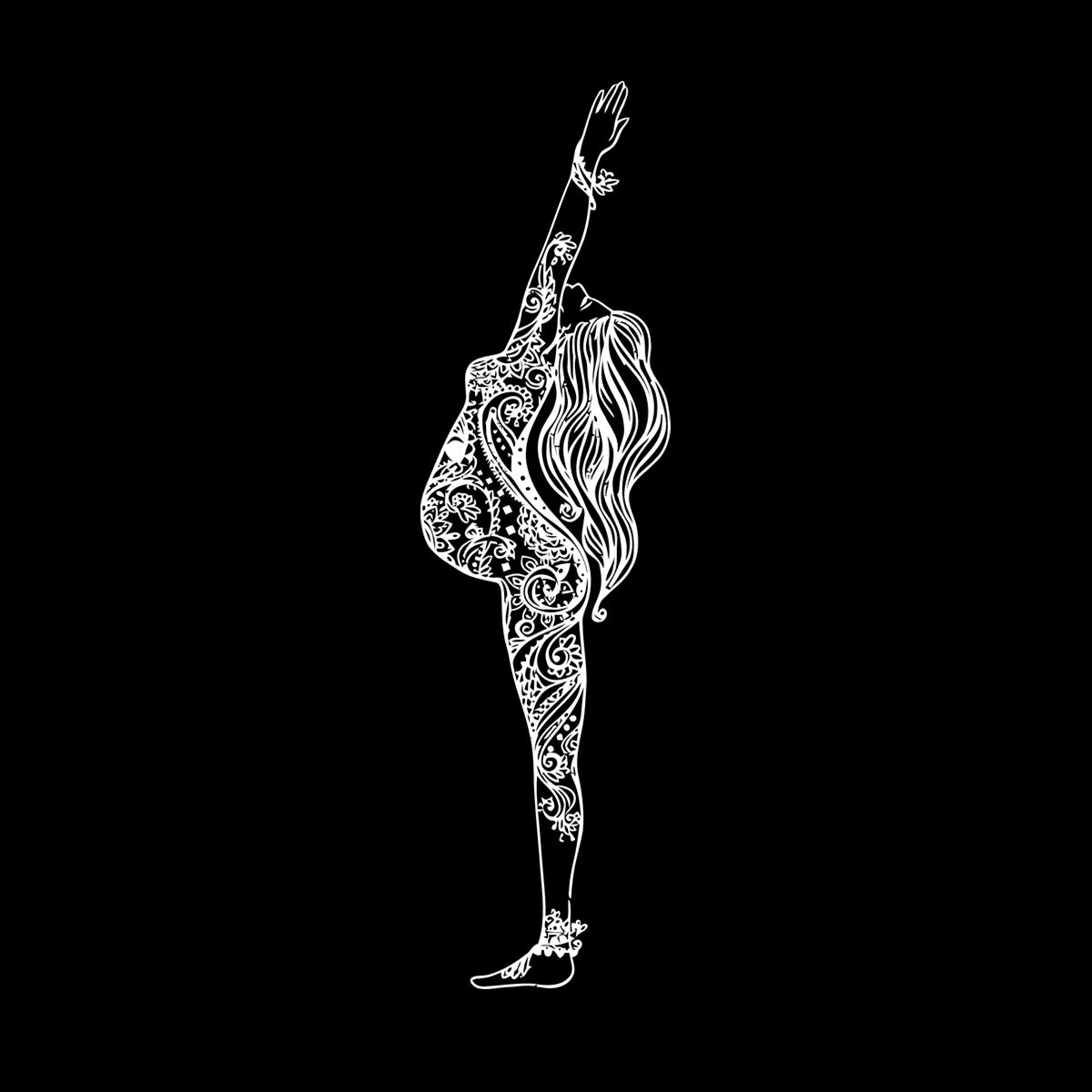 Woman Beautiful Hippie Girl Wall Stickers Paster Paper Tattoo Culture