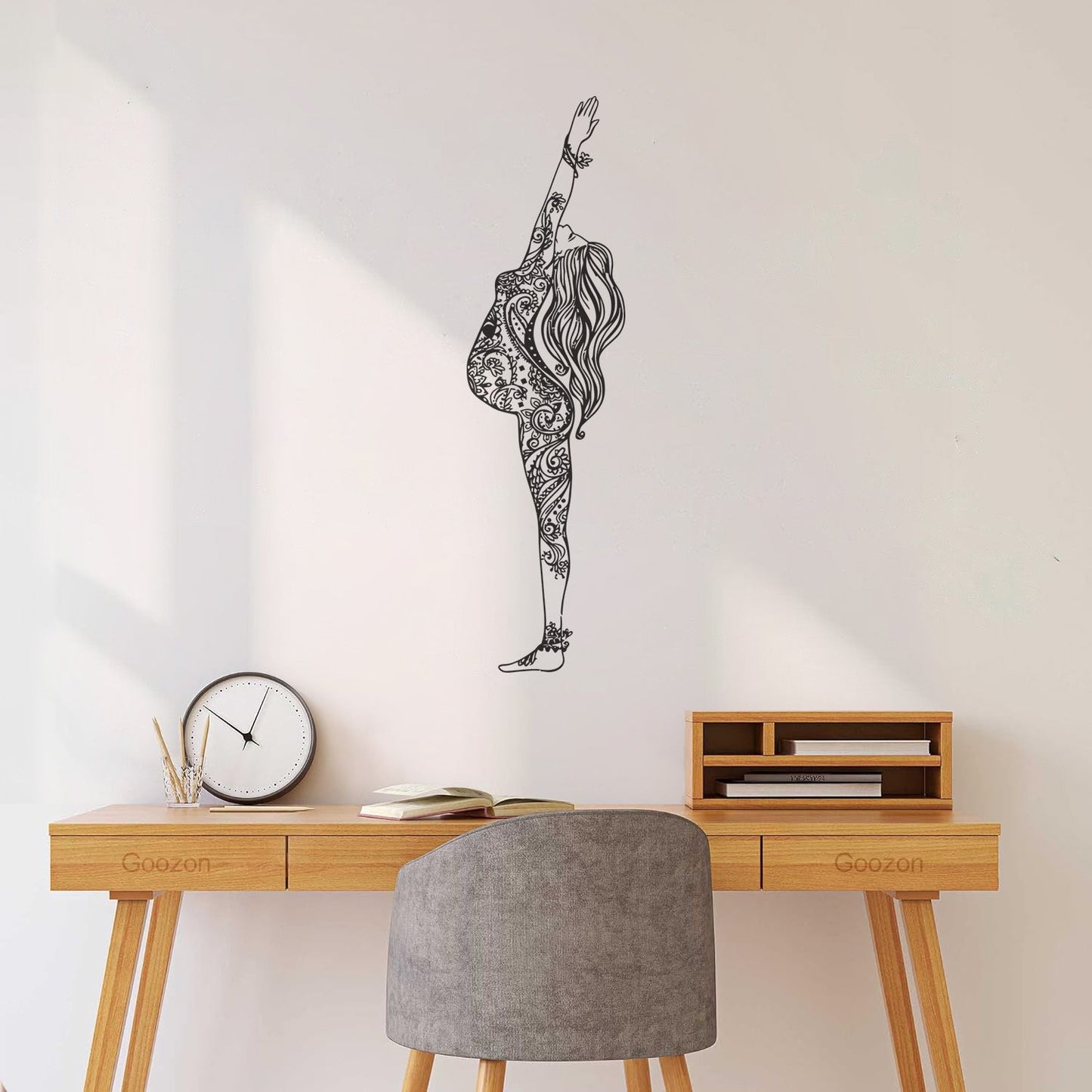 Woman Beautiful Hippie Girl Wall Stickers Paster Paper Tattoo Culture