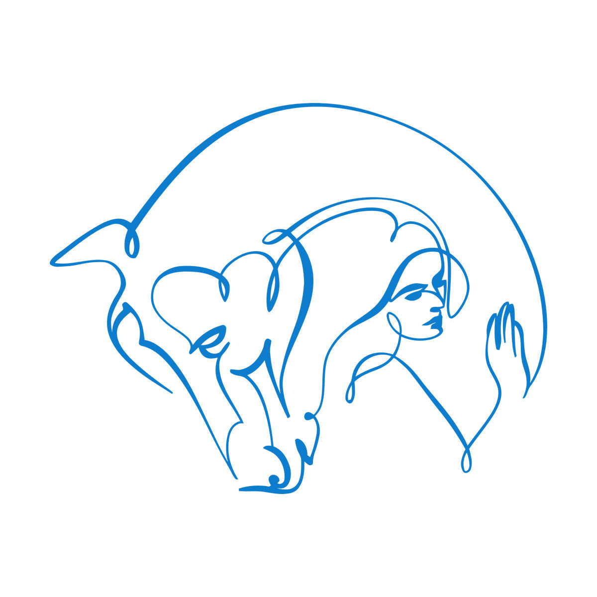 Wall Stickers Abstract Beautiful Horse Girl Woman Animal Do Not Damage The Wall Surface