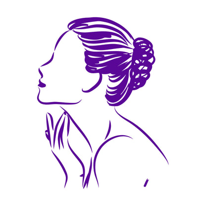 Vinyl Art Sticker Abstract Elegant Woman Girl Equipped With Transfer Film Kit