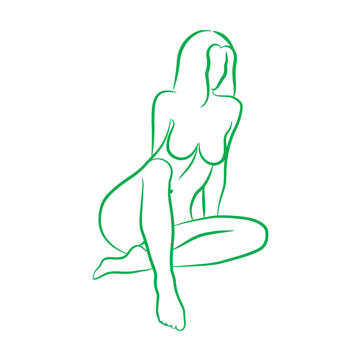 Wall Decals Pvc Abstract Girl Appeal Woman Body Multiple Size Options