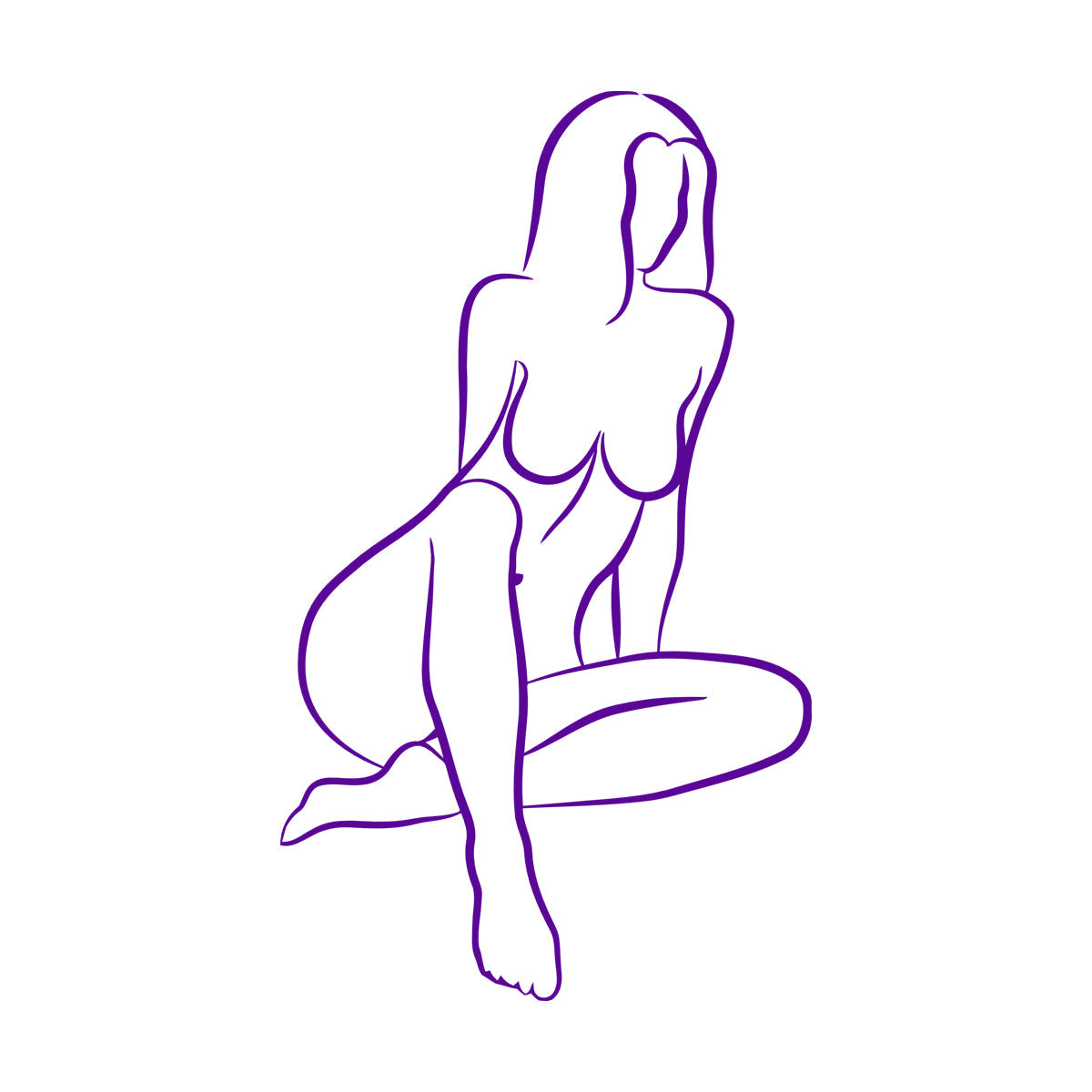 Wall Decals Pvc Abstract Girl Appeal Woman Body Multiple Size Options