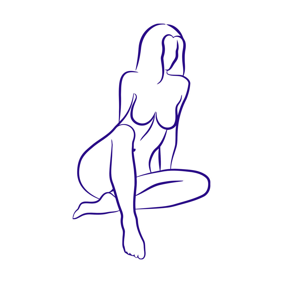 Wall Decals Pvc Abstract Girl Appeal Woman Body Multiple Size Options