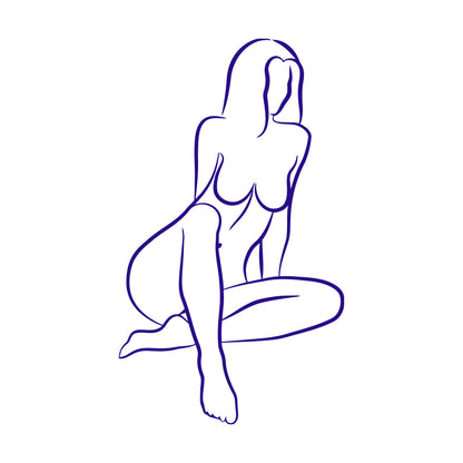 Wall Decals Pvc Abstract Girl Appeal Woman Body Multiple Size Options