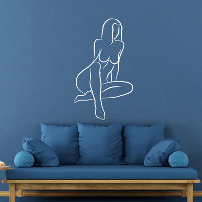 Wall Decals Pvc Abstract Girl Appeal Woman Body Multiple Size Options