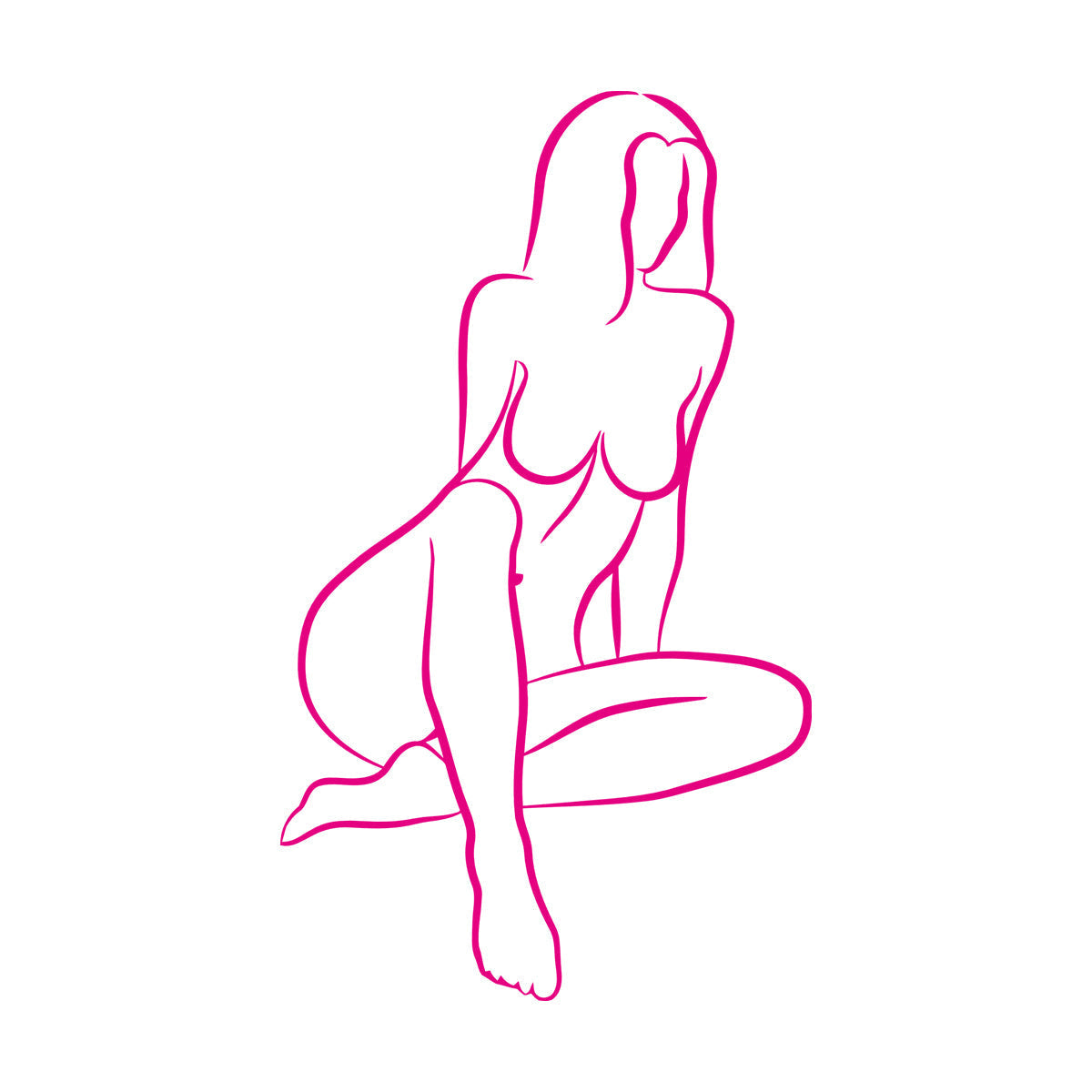 Wall Decals Pvc Abstract Girl Appeal Woman Body Multiple Size Options