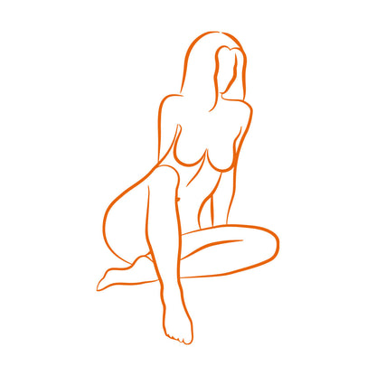 Wall Decals Pvc Abstract Girl Appeal Woman Body Multiple Size Options