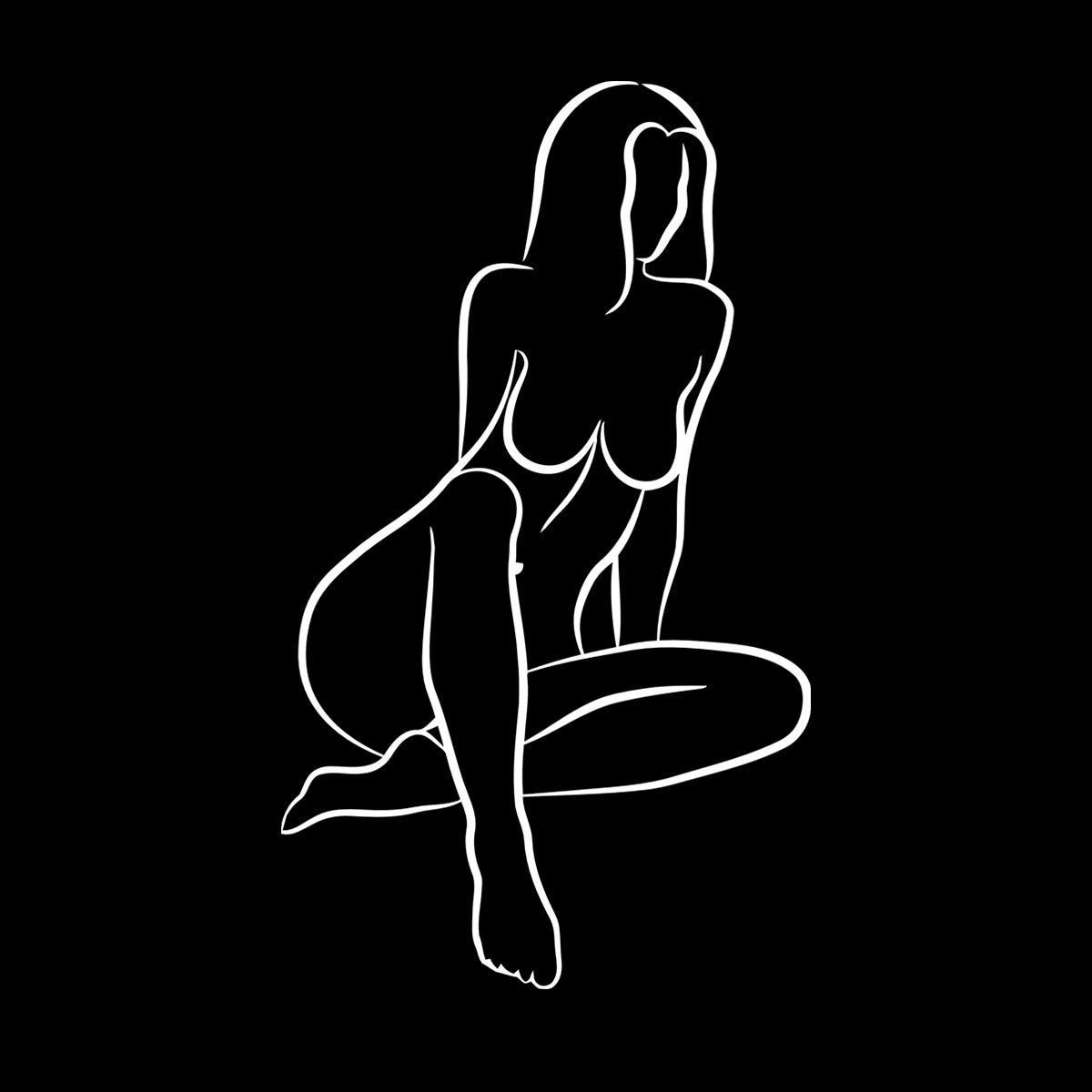 Wall Decals Pvc Abstract Girl Appeal Woman Body Multiple Size Options