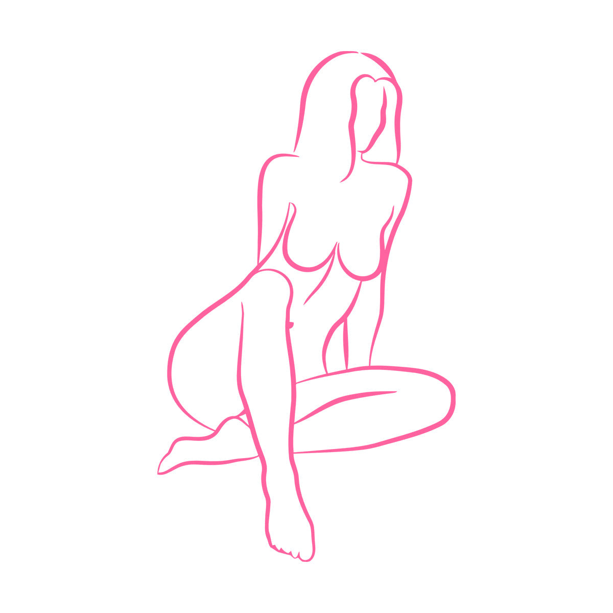 Wall Decals Pvc Abstract Girl Appeal Woman Body Multiple Size Options