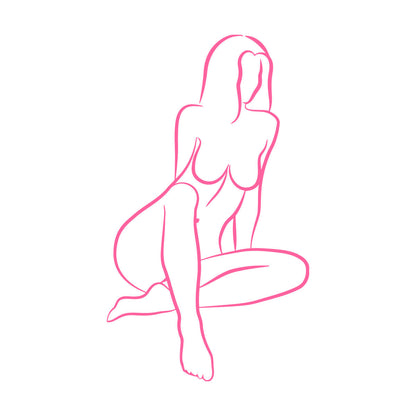 Wall Decals Pvc Abstract Girl Appeal Woman Body Multiple Size Options