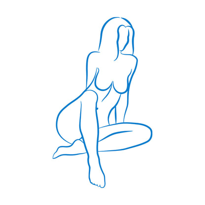 Wall Decals Pvc Abstract Girl Appeal Woman Body Multiple Size Options