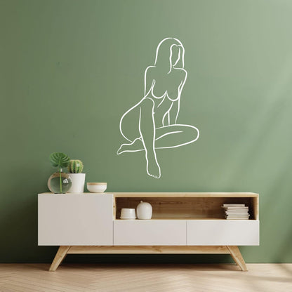Wall Decals Pvc Abstract Girl Appeal Woman Body Multiple Size Options
