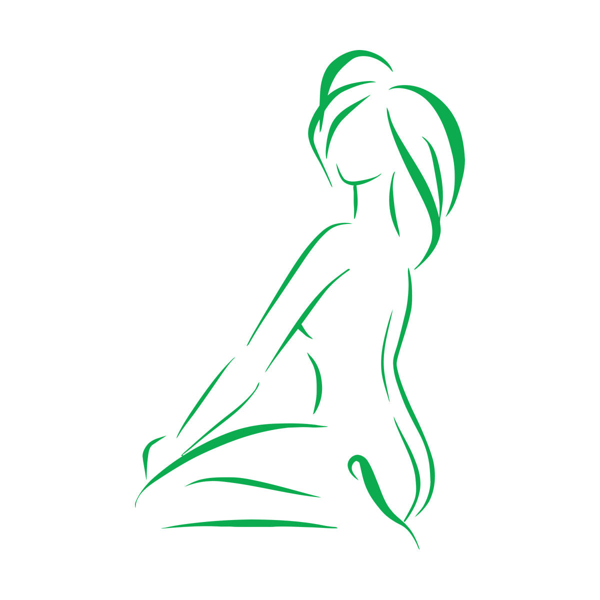 Lettering Stickers Abstract Beautiful Woman Girl Waterproof