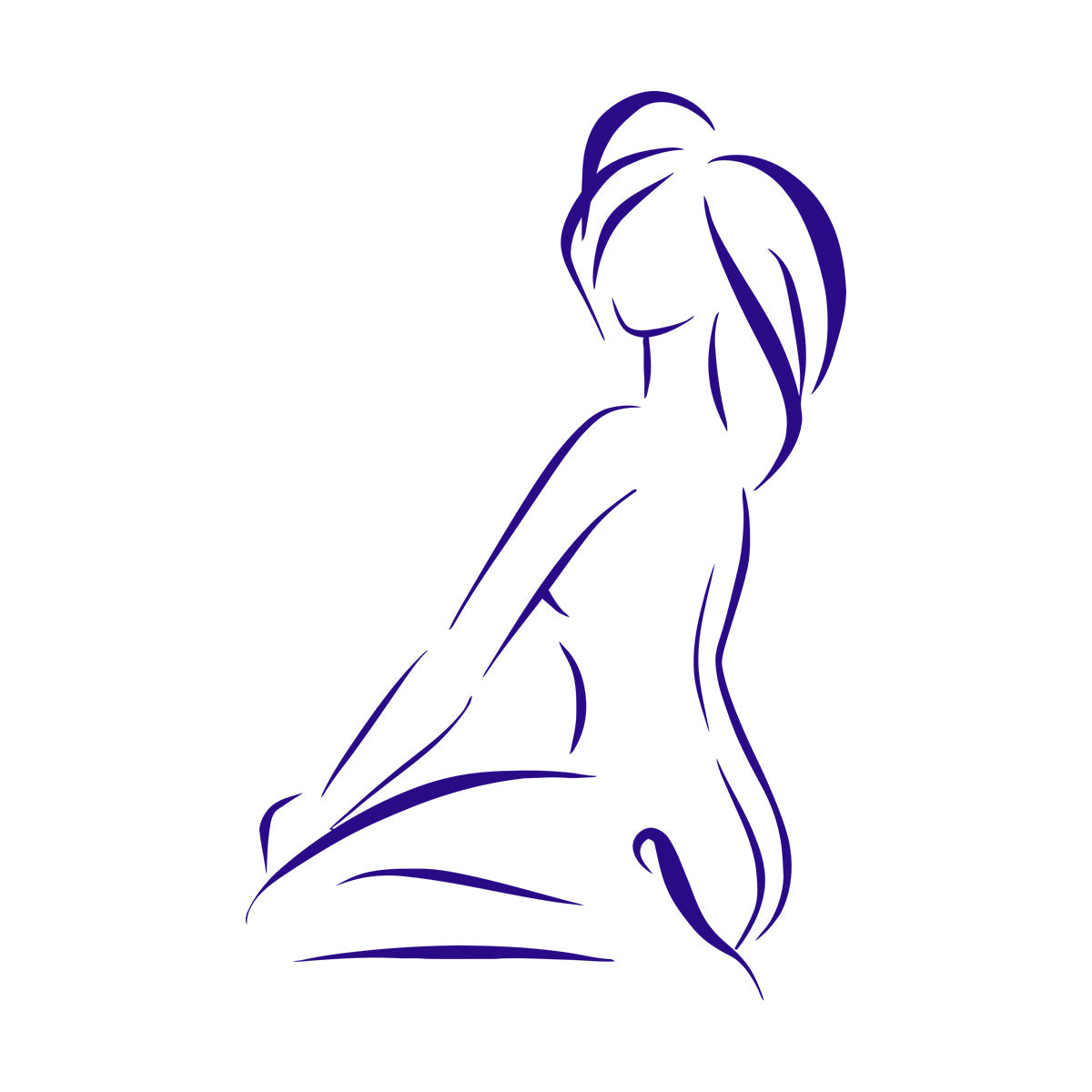 Lettering Stickers Abstract Beautiful Woman Girl Waterproof