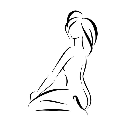 Lettering Stickers Abstract Beautiful Woman Girl Waterproof