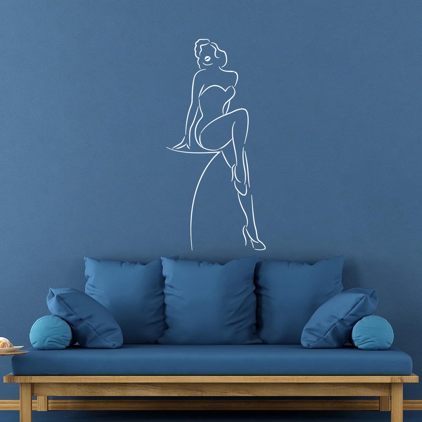 Abstract Retro Appeal Girl Woman Swimsuit Wall Decals Paster Paper It Won'T Fall Off