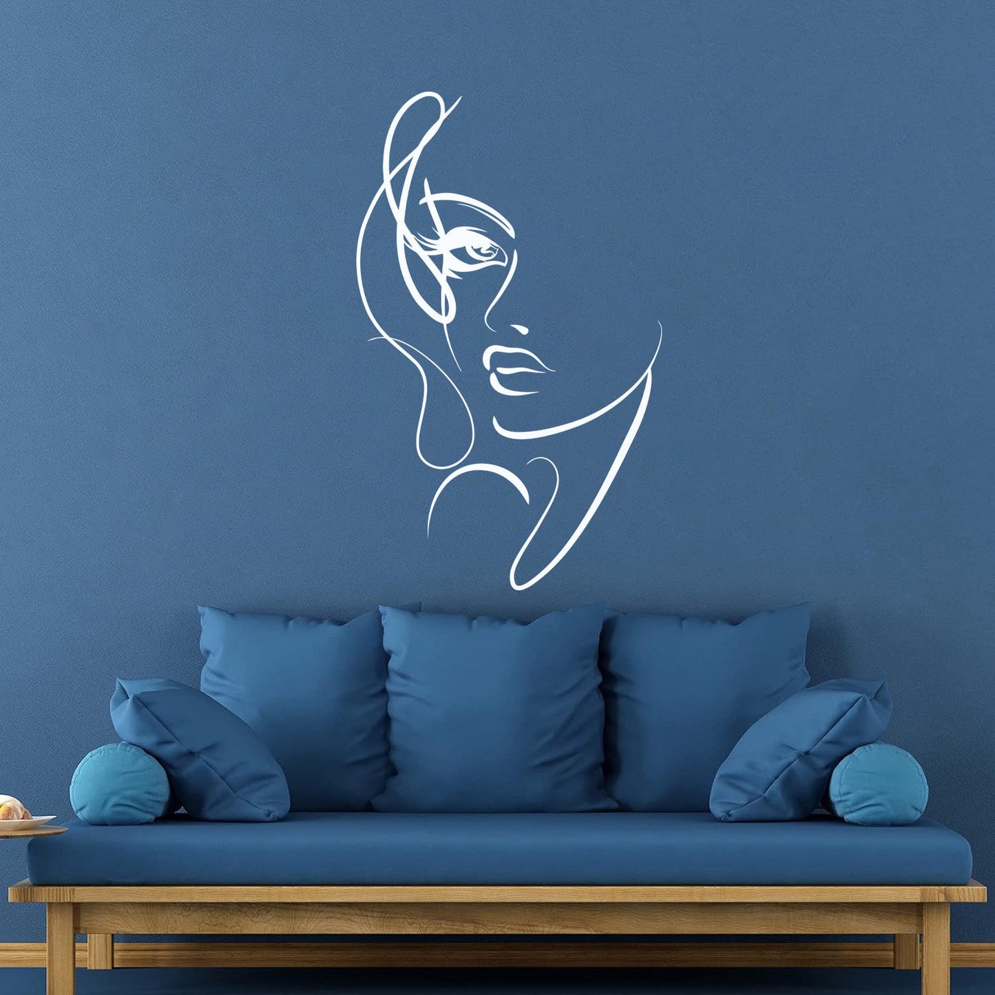 Vinyl Wall Stickers Abstract Woman Face Beautiful Girl Beauty Salon Personalized Customization