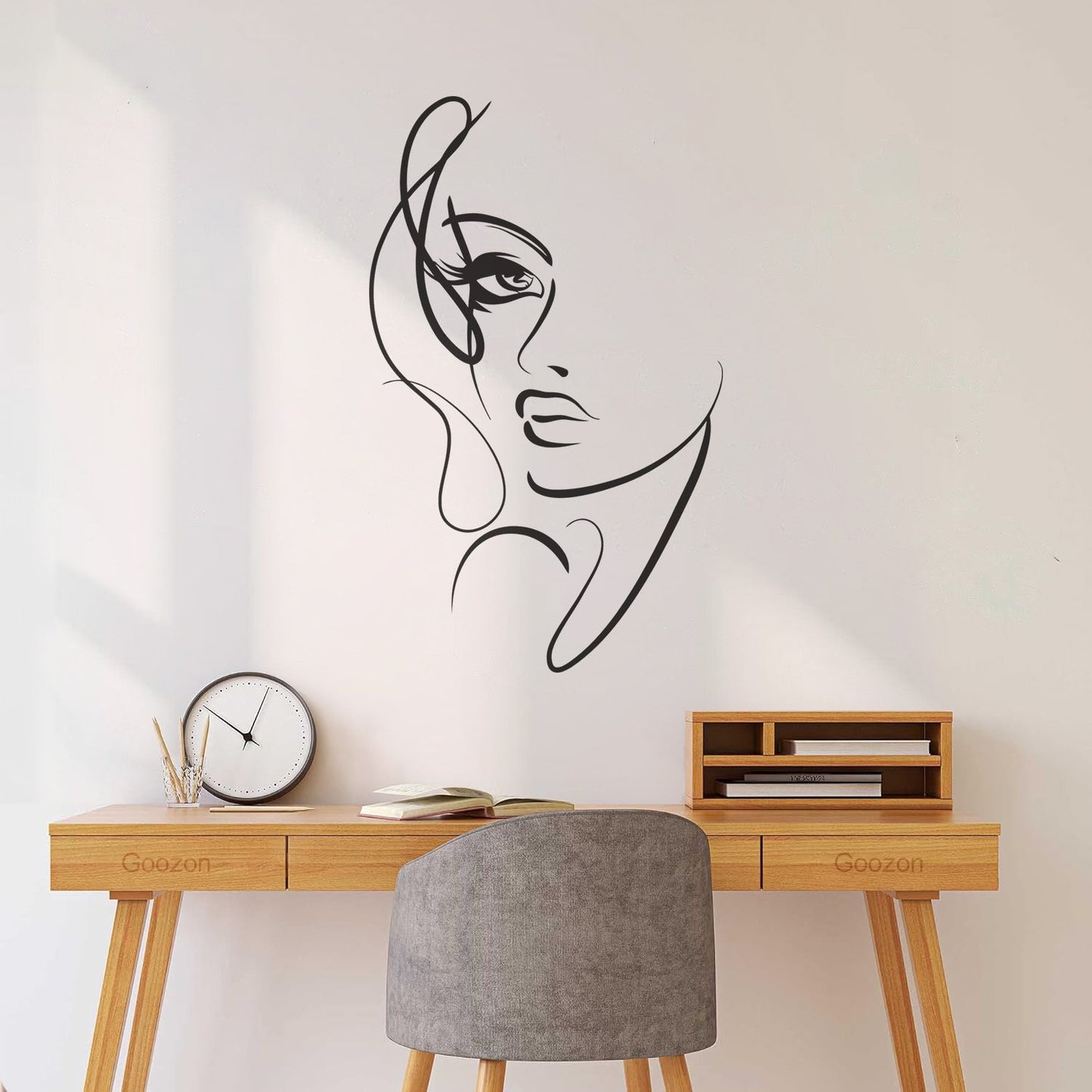Vinyl Wall Stickers Abstract Woman Face Beautiful Girl Beauty Salon Personalized Customization