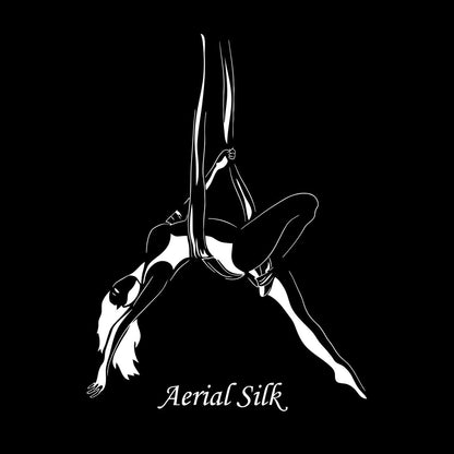 Wall Decals Aerial Silk Girl Woman Acrobatics Can Modify And Add Information