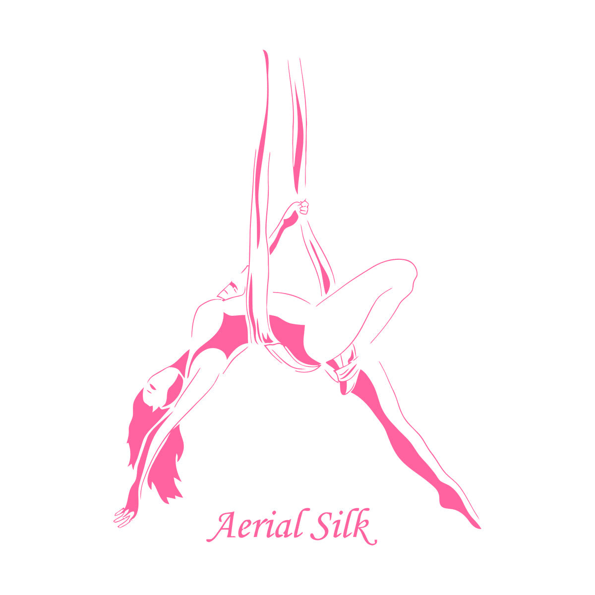 Wall Decals Aerial Silk Girl Woman Acrobatics Can Modify And Add Information