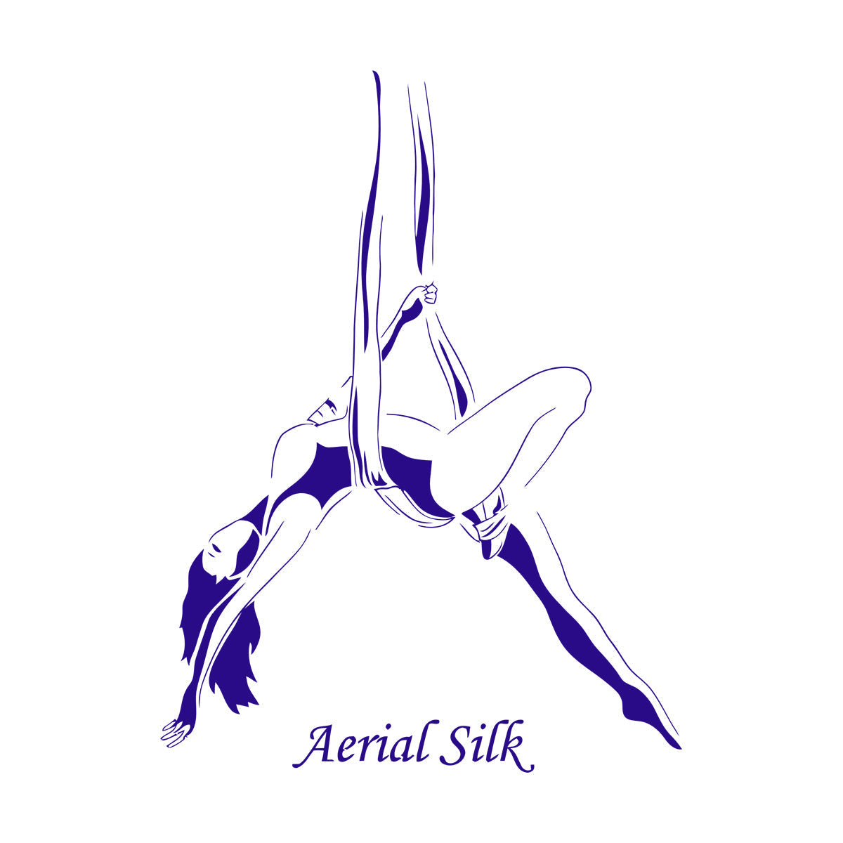 Wall Decals Aerial Silk Girl Woman Acrobatics Can Modify And Add Information