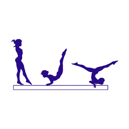 Wall Stickers Paster Paper Artistic Gymnastics Sport Girl Gymnasticsnast Woman Window Decals