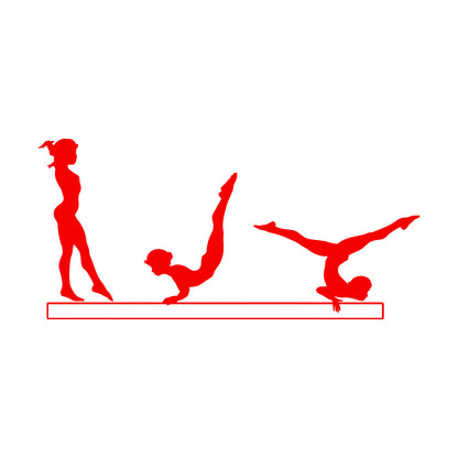 Wall Stickers Paster Paper Artistic Gymnastics Sport Girl Gymnasticsnast Woman Window Decals