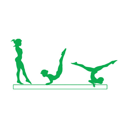 Wall Stickers Paster Paper Artistic Gymnastics Sport Girl Gymnasticsnast Woman Window Decals