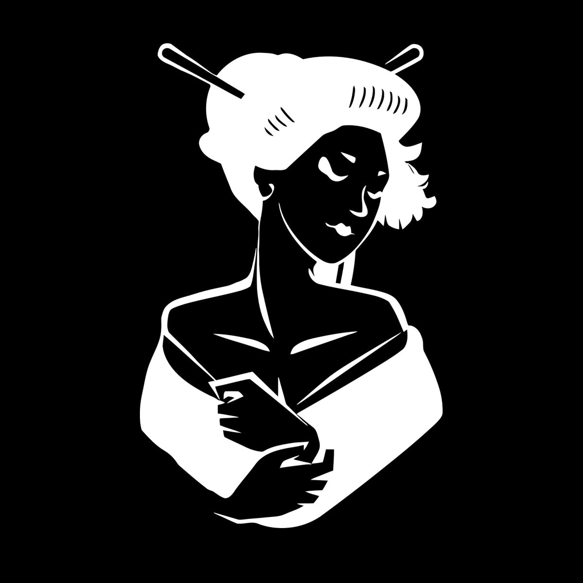 Asian Girl Japanese Woman Geisha Wall Vinyl Sticker Decor Glass Stickers