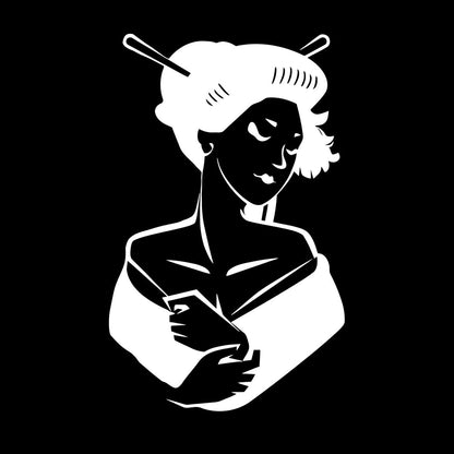 Asian Girl Japanese Woman Geisha Wall Vinyl Sticker Decor Glass Stickers