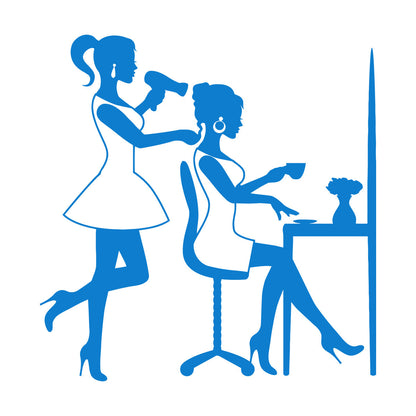 Wall Stickers Barber Girl Beauty Salon Hair Woman Stylist Tattoo Culture