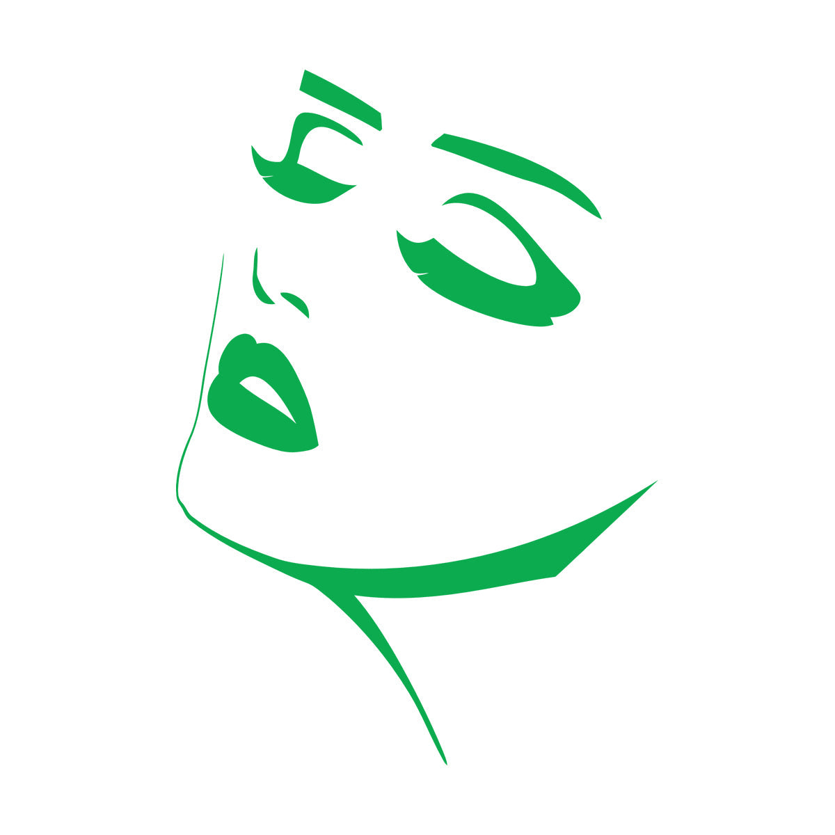 Engraving Stickers Beautiful Face Girl Appeal Woman Lips Do Not Damage The Wall Surface