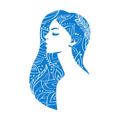 Vinyl Wall Decals Beautiful Woman Abstract Girl Beauty Hair Salon It Won'T Fall Off