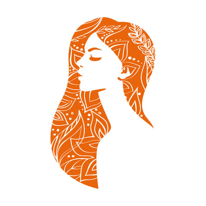 Vinyl Wall Decals Beautiful Woman Abstract Girl Beauty Hair Salon It Won'T Fall Off