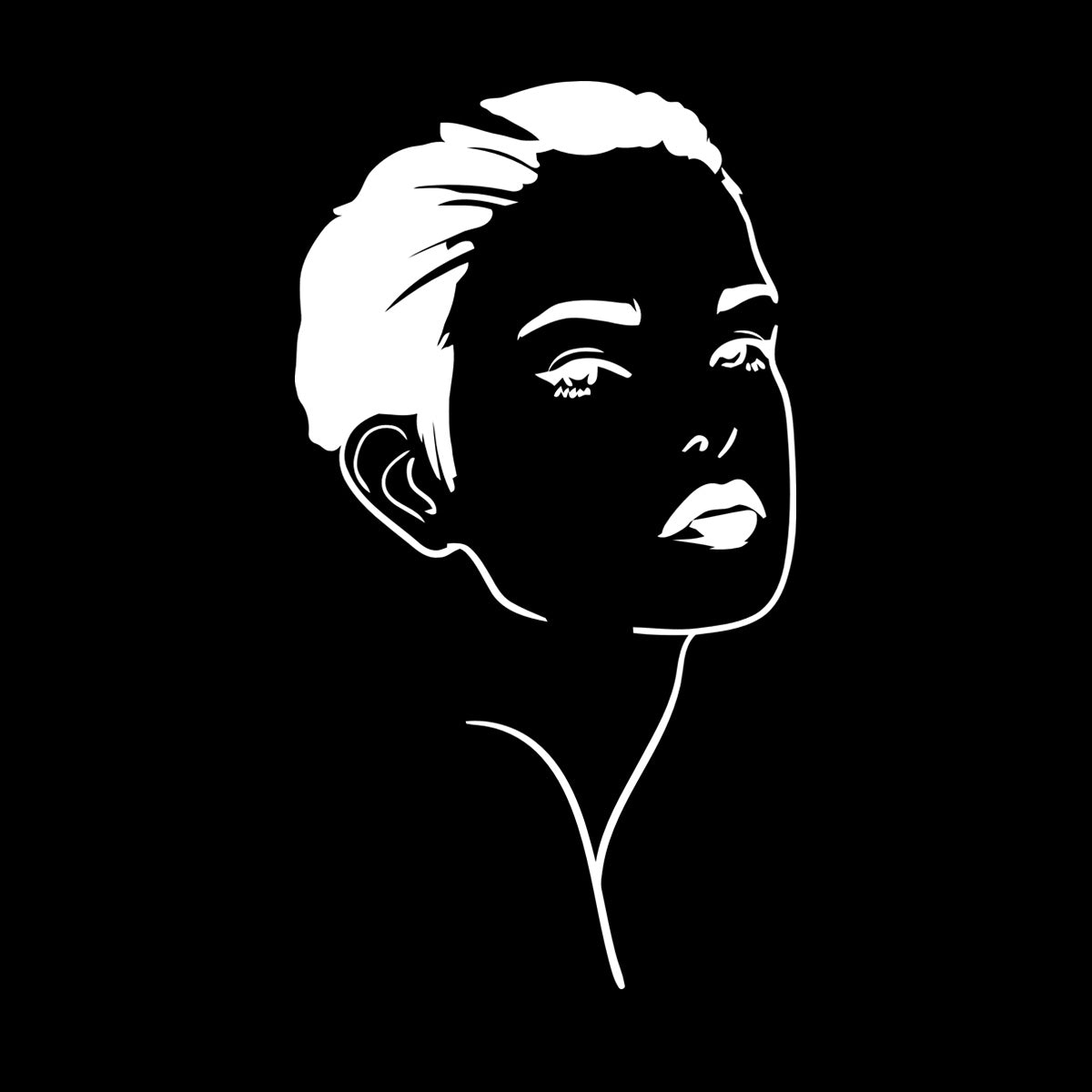 Mural And Wall Vinyl Decal Beautiful Woman Face Girl Lady Make Up Can Modify And Add Information