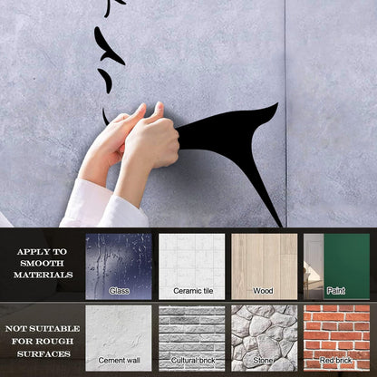 Beautiful Woman Girl Face Lips Neck Fine Carving Stickers Car Body Decoration