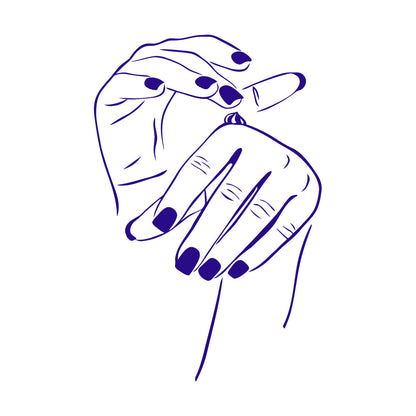 Wall Decals Paster Paper Beauty Salon Cosmetics Hand Woman Girl Multi Color Selection