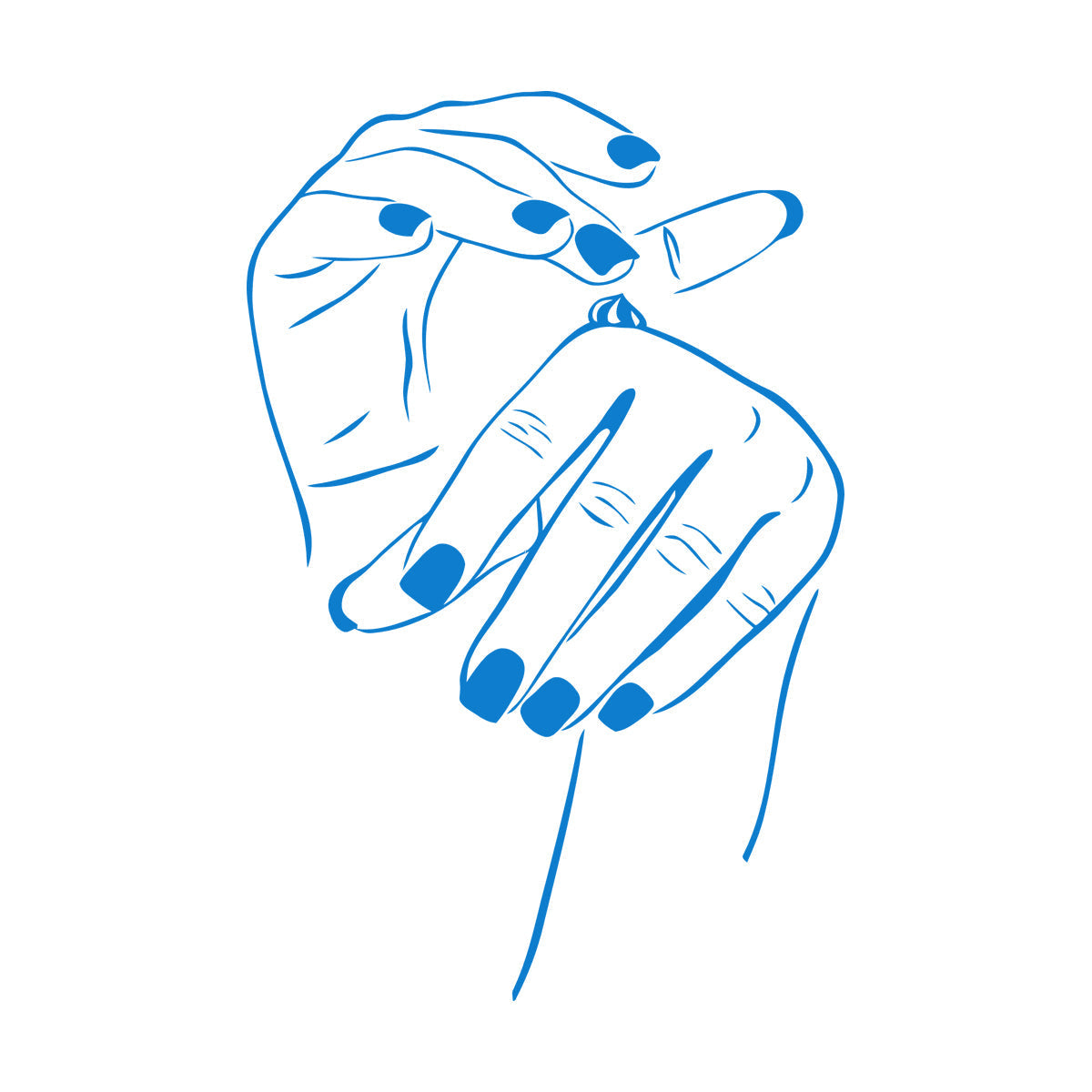 Wall Decals Paster Paper Beauty Salon Cosmetics Hand Woman Girl Multi Color Selection