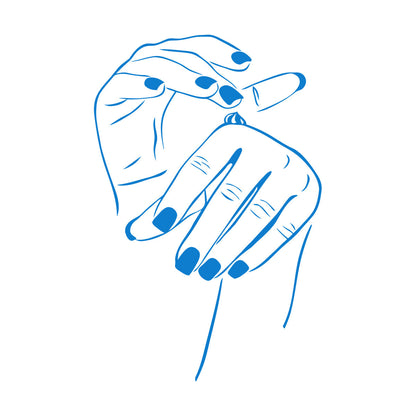 Wall Decals Paster Paper Beauty Salon Cosmetics Hand Woman Girl Multi Color Selection