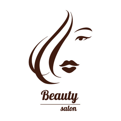 Vinyl Wall Stickers Beauty Salon Hair Spa Hairdresser Woman Girl Equipped With Transfer Film Kit