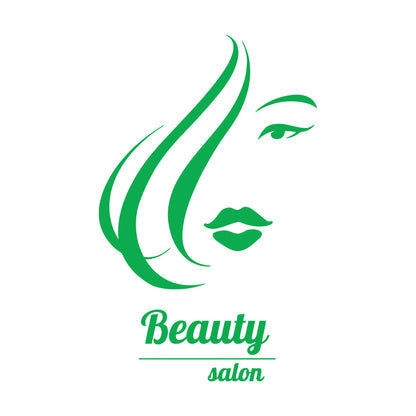 Vinyl Wall Stickers Beauty Salon Hair Spa Hairdresser Woman Girl Equipped With Transfer Film Kit