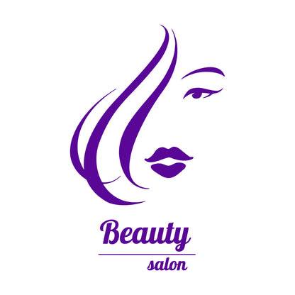 Vinyl Wall Stickers Beauty Salon Hair Spa Hairdresser Woman Girl Equipped With Transfer Film Kit